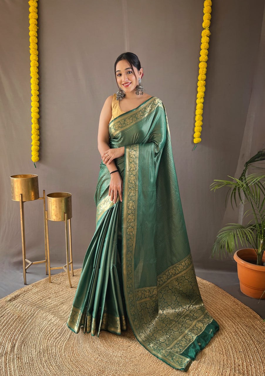 Graceful Soft Silk Saree with Timeless Weaves & Elegance