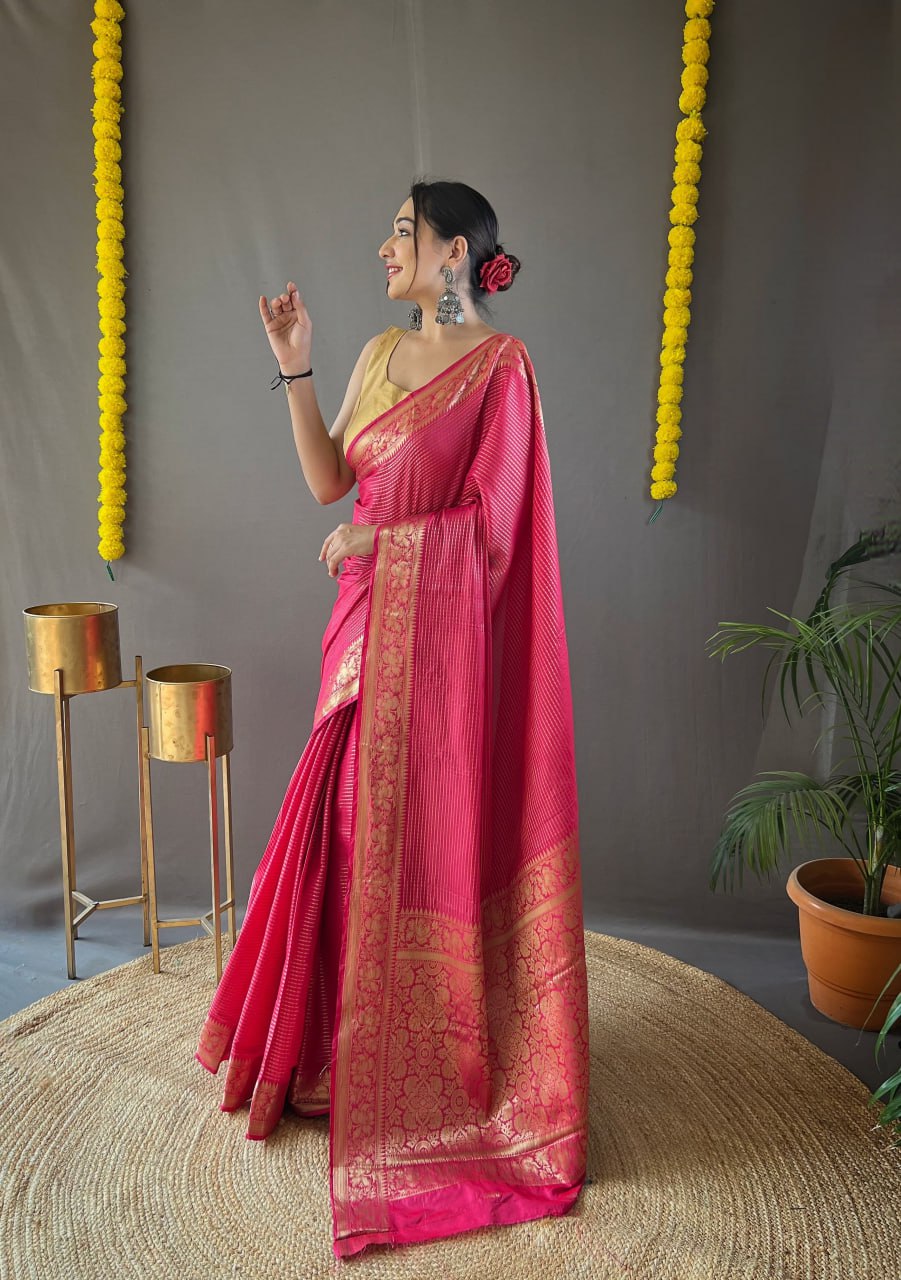Graceful Soft Silk Saree with Timeless Weaves & Elegance
