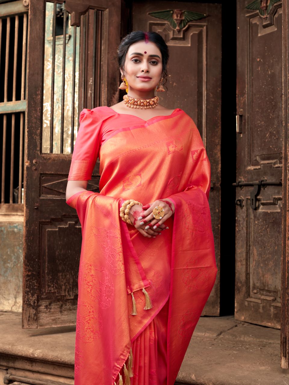 Pure Soft Silk Saree with Kuber Pattu Weaving