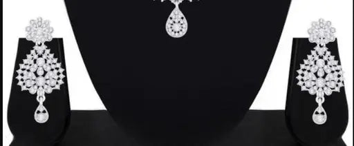 Rhodium Plated Jewelry set for girls and women