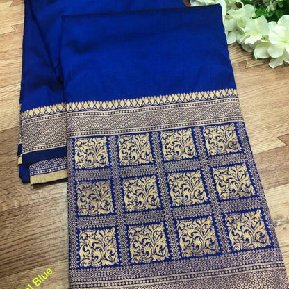 Royal  Lichi Silk Saree with Jacquard Rich Pallu