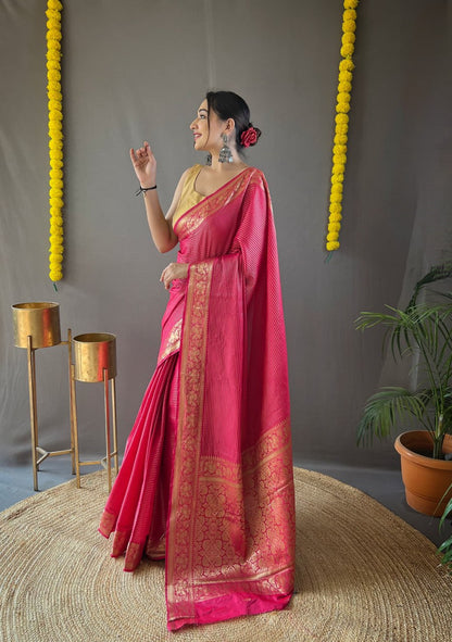 Graceful Soft Silk Saree with Timeless Weaves & Elegance