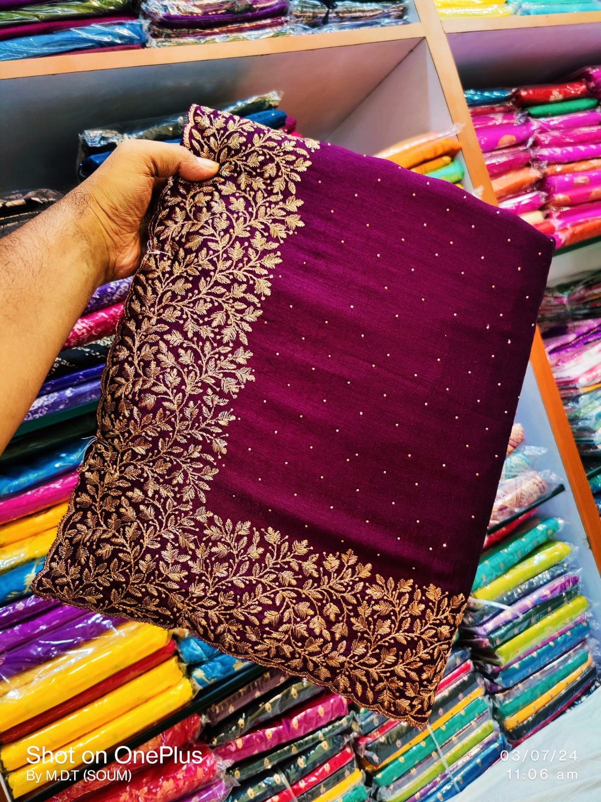 Premium Pure Vichitra Silk Saree with Heavy Zari Work Blouse
