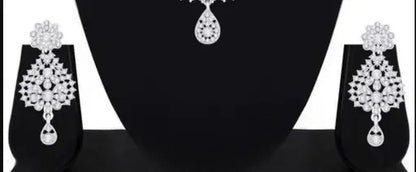 Rhodium Plated Jewelry set for girls and women